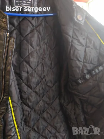 Мъжко кожено яке GUESS , снимка 5 - Якета - 56362859
