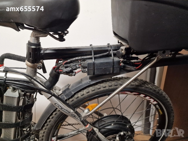 Електровелосипед 2000W, 50+ км/ч., батерия 48V 30 Ah, много екстри, снимка 7 - Велосипеди - 51939553