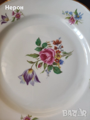 Порцеланови чинии плитки, снимка 4 - Чинии - 53662421