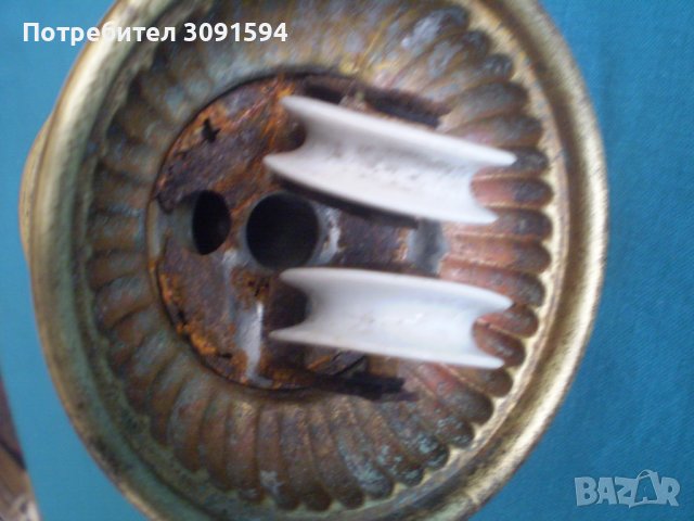 рядкя Стара бронзова лампа полюлеи тип асансиор , снимка 14 - Антикварни и старинни предмети - 38782157