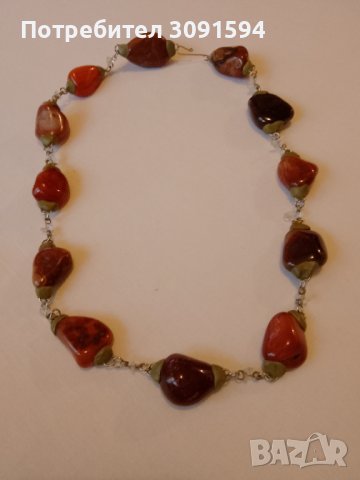 Дамска огърлица от ахат, снимка 6 - Антикварни и старинни предмети - 41191236