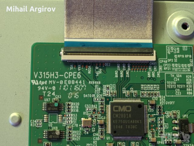 SONY KDL-40CX520-1-8834753-32-PSC10355-M-V315H3-CPE6-Т87I128.00, снимка 12 - Части и Платки - 34351279