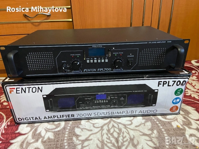 Усилвател FENTON 700 вата със BT и USB