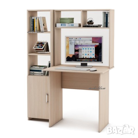 Бюро с надстройка и етажерка с плавна врата(код-0904), снимка 4 - Бюра - 41023817