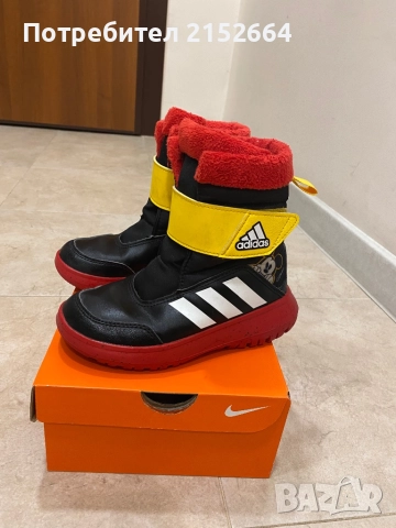 Детски ботуши за момче ADIDAS WINTERPLAY MICKEY с BLACK, снимка 2 - Детски боти и ботуши - 52003450