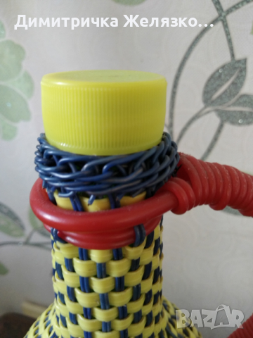 Медни фигурки и плетена дамаджанка , снимка 3 - Антикварни и старинни предмети - 36379306