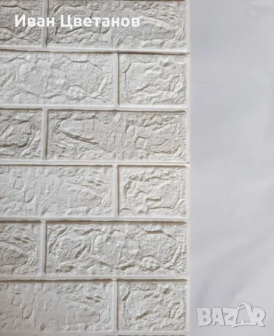 Декоративен 3D тухлен тапет за стени от PE пяна 77х70 см., снимка 2 - Декорация за дома - 49145700