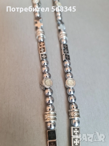 Мъжки гердан.Ръчна изработка. Стомана., снимка 3 - Колиета, медальони, синджири - 51438941