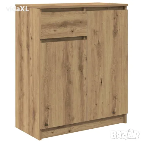 vidaXL Бюфет с чекмеджета, дъб артизан, 71x35x84 см, инженерно дърво