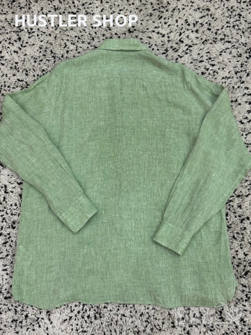 Мъжка ленена риза HACKETT LONDON. Размер XL, снимка 7 - Ризи - 53210110