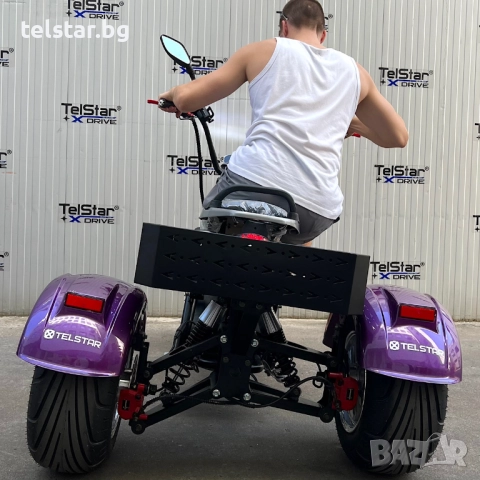 Електрическа триколка HARLEY с два мотора Х30 SPORT 2х3000W 60V С всички Европейски сертификати - TU, снимка 13 - Мотоциклети и мототехника - 52412452