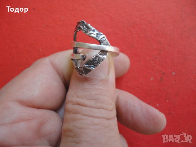 Невероятен сребърен пръстен 2 , снимка 7 - Пръстени - 42208920