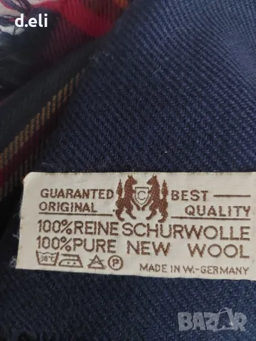 🇩🇪 Нов голям шал от 100% Нова вълна 110/110 см., снимка 5 - Шалове - 48439442