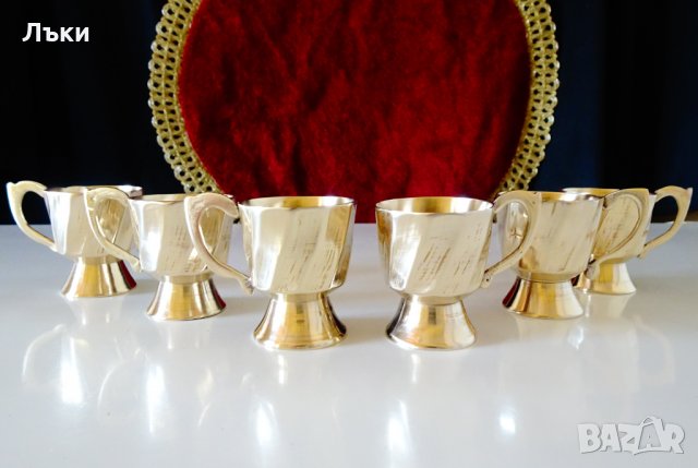 Чаши за ракия,шот,бронз,релеф. , снимка 7 - Антикварни и старинни предмети - 35950971