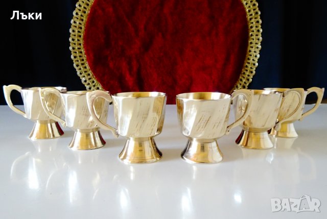 Чаши за ракия,шот,бронз,релеф. , снимка 7 - Антикварни и старинни предмети - 35950971