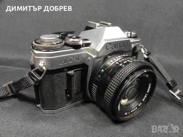 CANON AT-1 SLR ФОТОАПАРАТ С ОБЕКТИВ FD 50mm 1:1,8, снимка 3 - Фотоапарати - 51428829