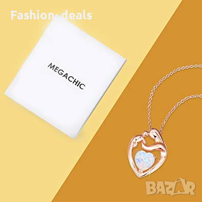 Нова Стилна Дамска огърлица с кристал Сърце Циркон Колие Подарък жена, снимка 3 - Колиета, медальони, синджири - 36254668