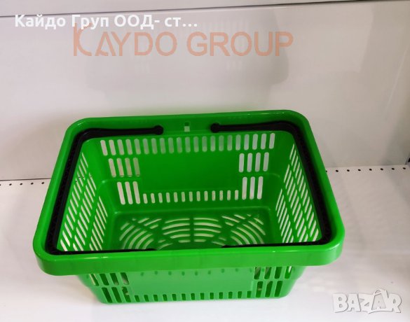 Светло зелена кошница за пазаруване 22л, търговско оборудване!, снимка 4 - Оборудване за магазин - 35966562