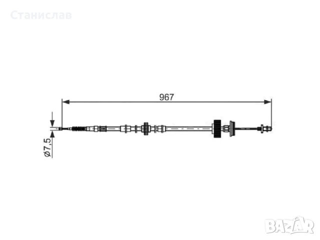 Жило за ръчна спирачка за BMW X6 E71, снимка 4 - Части - 50629223