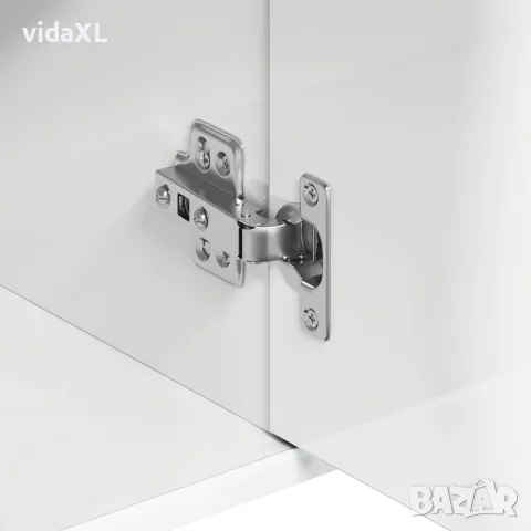 vidaXL Бюфет, бял гланц, 88x30x70 см, инженерно дърво, снимка 10 - Бюфети - 56147756