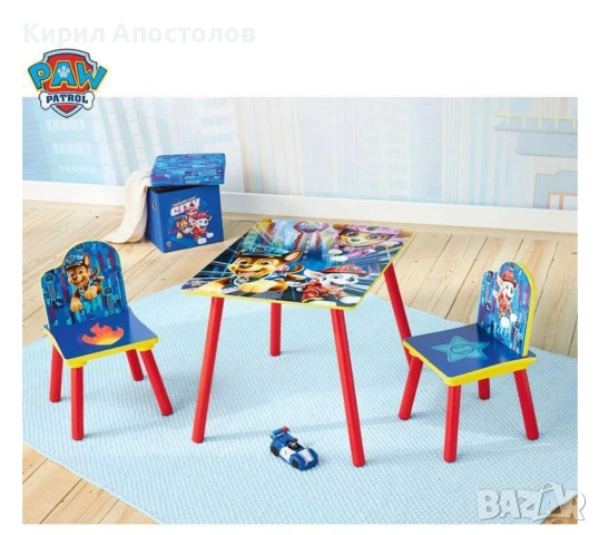 Детска масичка с 2 стола pes patrol