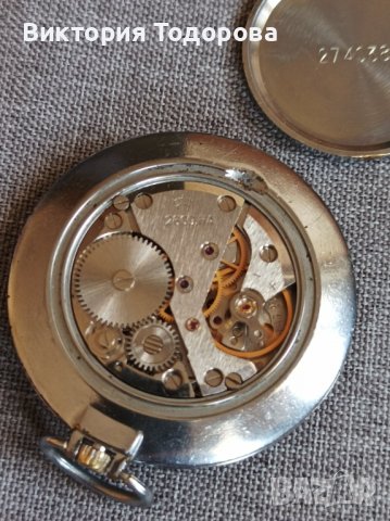 Профилактиран стар джобен часовник Ракета СССР , снимка 4 - Джобни - 39630918