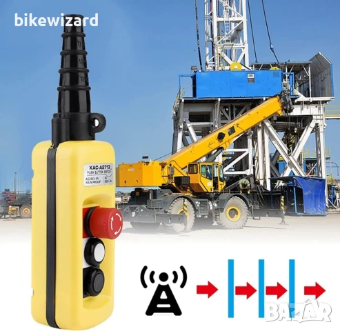 Управление на крана на телфера бутонен превключвател за електрически телфер с 2 контролни бутона НОВ, снимка 3 - Други инструменти - 51120231