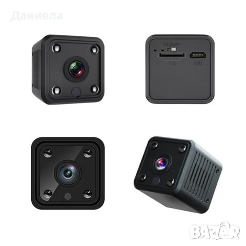 Мини безжична Wi-Fi IP камера X6 Full HD 1080P с нощно виждане и детектор за движение, снимка 4 - IP камери - 55806094