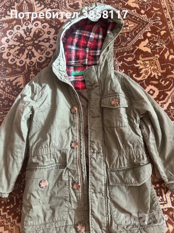 Benetton пролетно яке парка за момче 6-7г, снимка 2 - Детски якета и елеци - 44223249