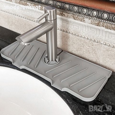 Силиконова подложка за мивка с улеи за оттичане на водата, снимка 3 - Аксесоари за кухня - 41397066