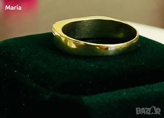 Пръстен жълто злато и брилянт Unisex, снимка 16 - Пръстени - 49970719