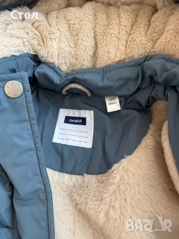 Зимно яке Okaidi размер 104, снимка 2 - Детски якета и елеци - 52411763