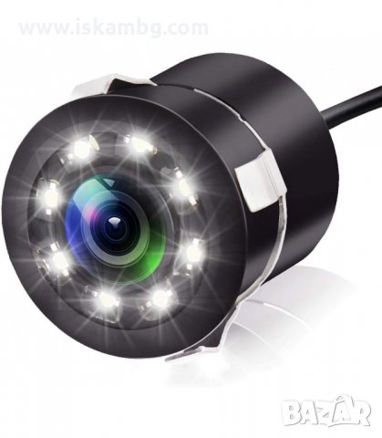 КАМЕРА ЗА ЗАДНО ВИЖДАНЕ С ПАРКИНГ ЛИНИИ ЗА АВТОМОБИЛ С 8 ДИОДА - код 2837, снимка 7 - Аксесоари и консумативи - 33915254