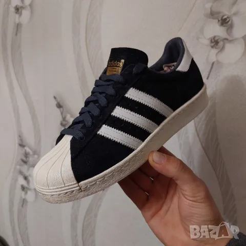 маратонки / кецове  Adidas Superstar 80s номер 38 велур, снимка 11 - Маратонки - 47918459