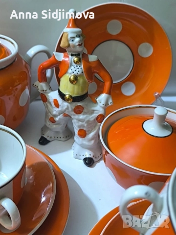 Руски порцелан сервиз за чай и статуетки , снимка 6 - Сервизи - 52174140