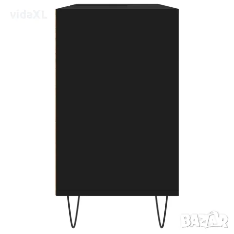 vidaXL Шкаф за баня, черен, 80x33x60 см, инженерно дърво, снимка 7 - Шкафове - 56148138