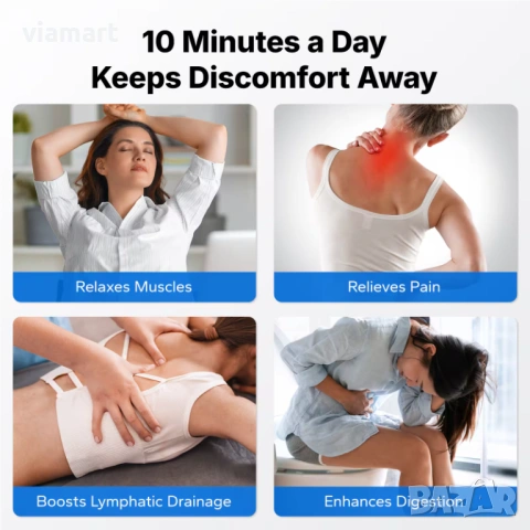 Виброплатформа MERACH CV30 Black SLIM, 10 нива на интензивност, снимка 10 - Фитнес уреди - 53048914