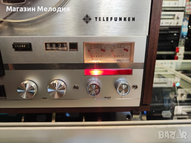 Ролков магнетофон Telefunken M 204 TS E 2 Профилактиран, работещ., снимка 2 - Аудиосистеми - 50737410