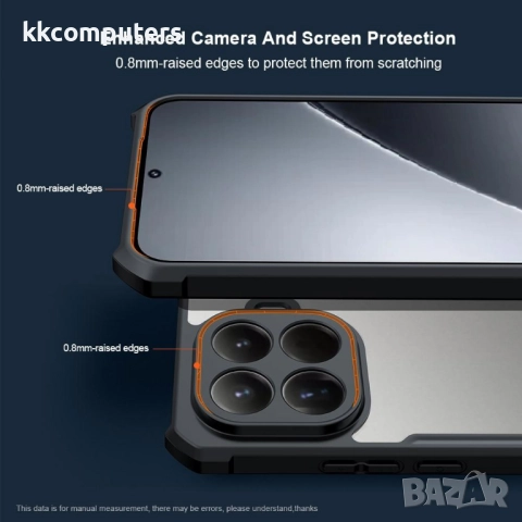 XUNDD Калъф за Xiaomi 15T Pro, Прозрачен акрилен гръб | Удароустойчив | Протектор в Комплекта, снимка 3 - Калъфи, кейсове - 52377436