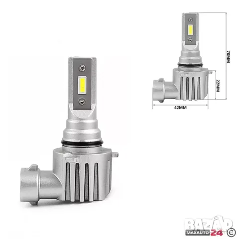 LED крушки V9 9006 26W комплект 2 броя, снимка 4 - Аксесоари и консумативи - 55864767