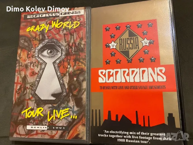 Scorpions VHS Колекция Видео Касети.