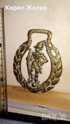 РОБИН ХУД Старо БРОНЗОВО ДЕКОРАТИВНО АРТ ПАНО за СТЕНА АНГЛИЯ 33981, снимка 5 - Пана - 38928057