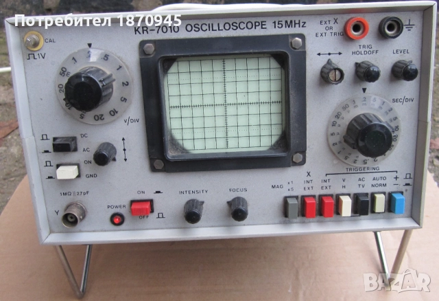 Продавам осцилоскоп KR7010 15 MHZ, снимка 3 - Друга електроника - 52550093