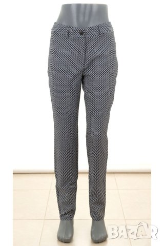 Тъмносин елегантен дамски панталон Vito Fashion EU 38, снимка 3 - Панталони - 41885206