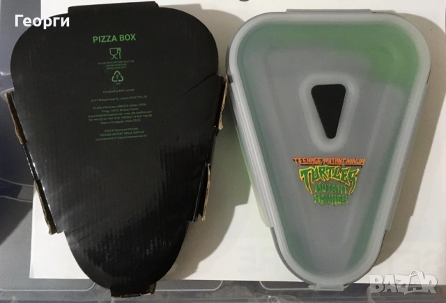 Ново! Teenage Mutant Ninja Turtles Mutant Mayhem TMNT Pizza Box - Кутия с подложки за пица от Италия, снимка 3 - Други - 52793499