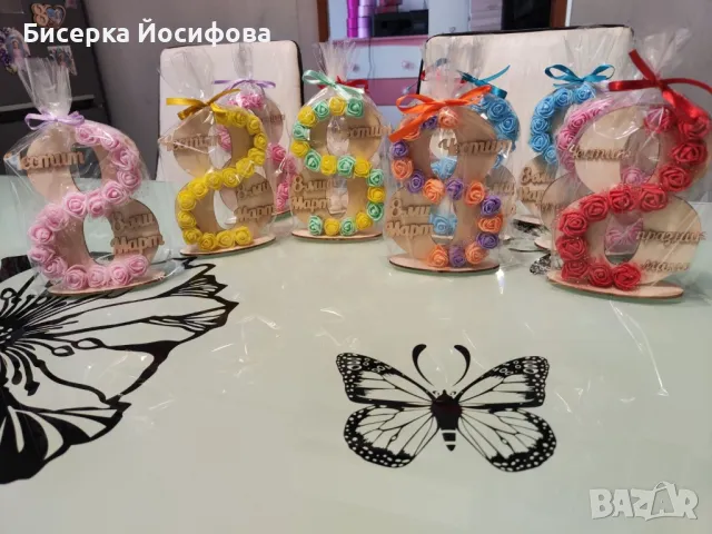 подарък за всеки повод  от подарък за учител до подарък за 8 март , снимка 12 - Изкуствени цветя - 49263761