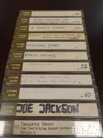 TDK SA 90 хромни аудио касети Албуми Лот от 11бр Genesis Alan Parson Project Beatles Vangelis Joe Ja, снимка 3 - Аудио касети - 51994205
