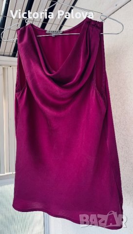 LUXURY британски бранд  JIGSAW  топ/блуза 100% коприна, снимка 2 - Корсети, бюстиета, топове - 41249347