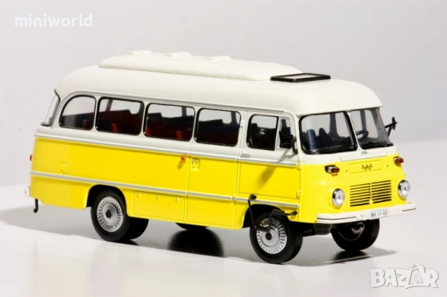 Robur LO 3000 автобус - мащаб 1:43 на IST моделът е нов в PVC дисплей-кейс, снимка 4 - Колекции - 53779743