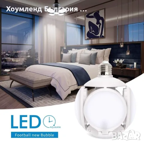 Мощна сгъваема сверична лампа 40W, снимка 15 - Лед осветление - 48770268